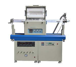 1200度單溫區四通道可調真空滑動管式爐