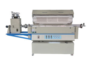 1200度三溫區轉動管式爐 帶自動進料器