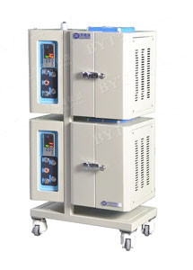 1200度雙溫區(qū)雙開門立式爐